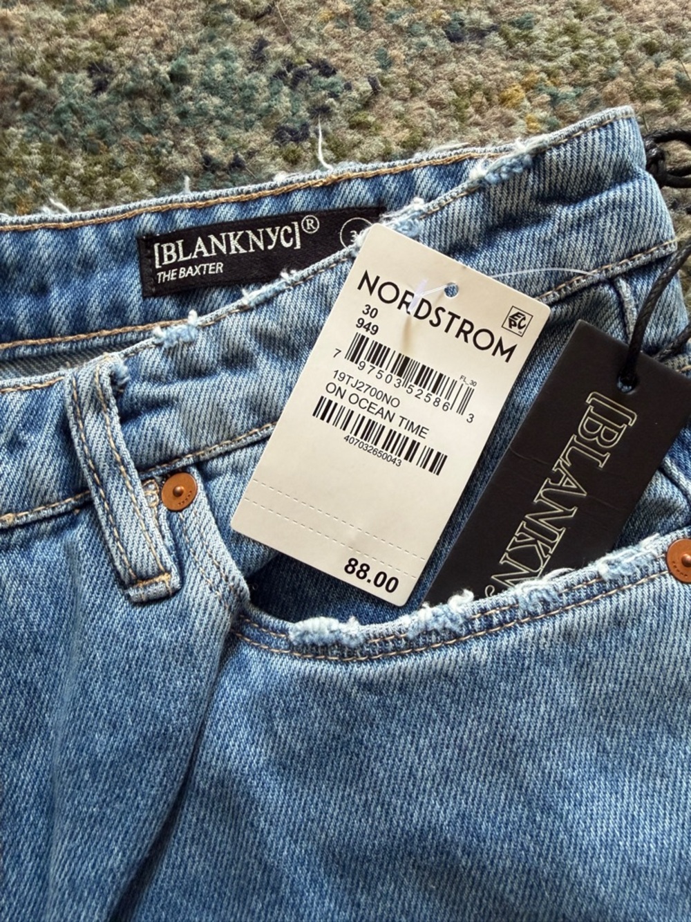 Blank NYC Light Blue Ribcage Straight Jeans - Picture 2 of 4